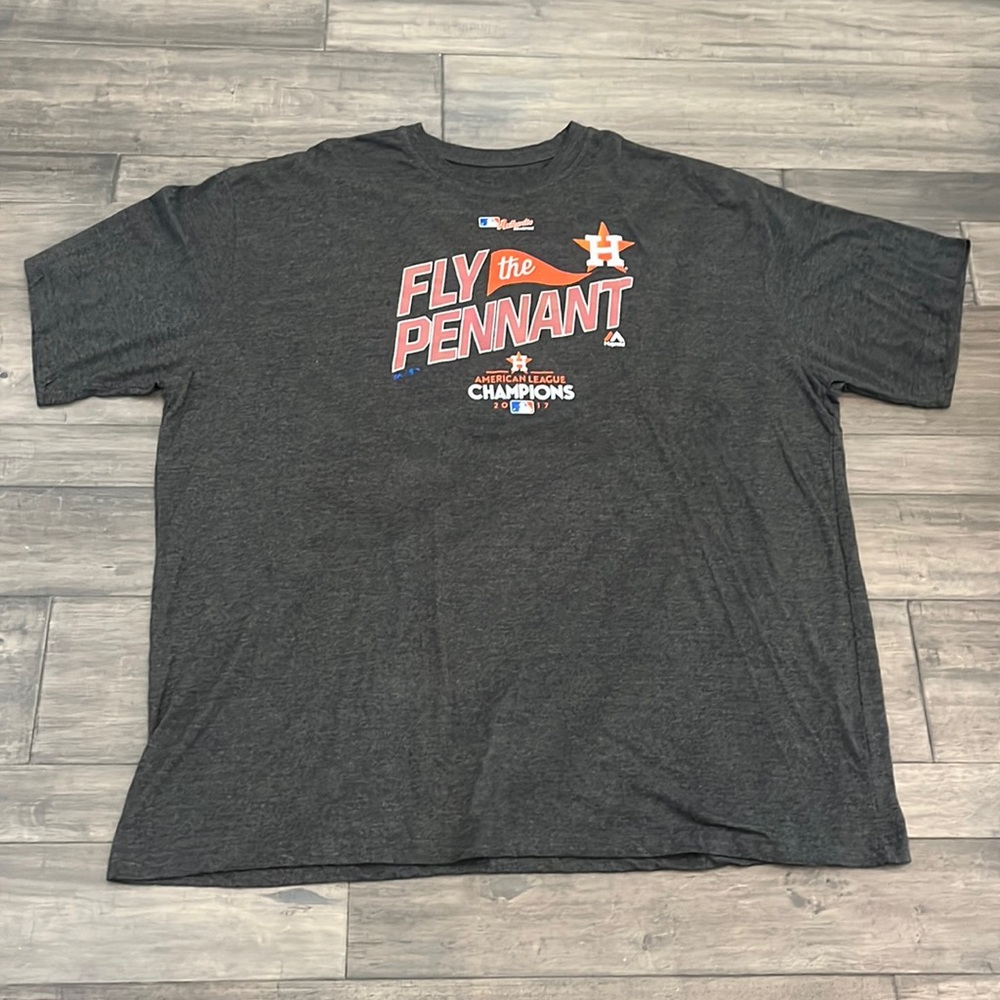 Majestisc Authentic Collection 2017 Astros‎ Fly The Pennant Shirt ALC Mens  4XL